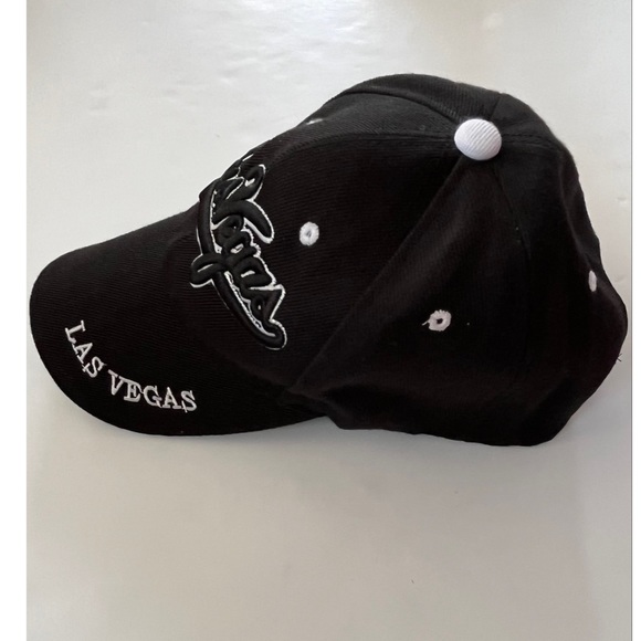 Las Vegas Men’s Adjustable Strap Back Baseball Cap Hat Embroidered Lettering - Picture 2 of 6